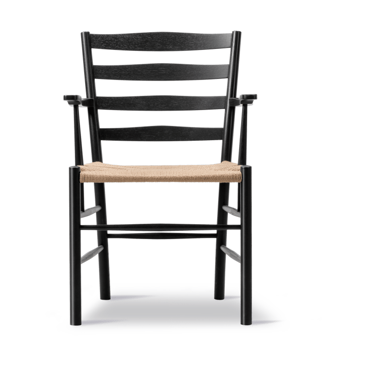 Klint armlenestol, Naturflettet, svartlakkert eik Fredericia Furniture