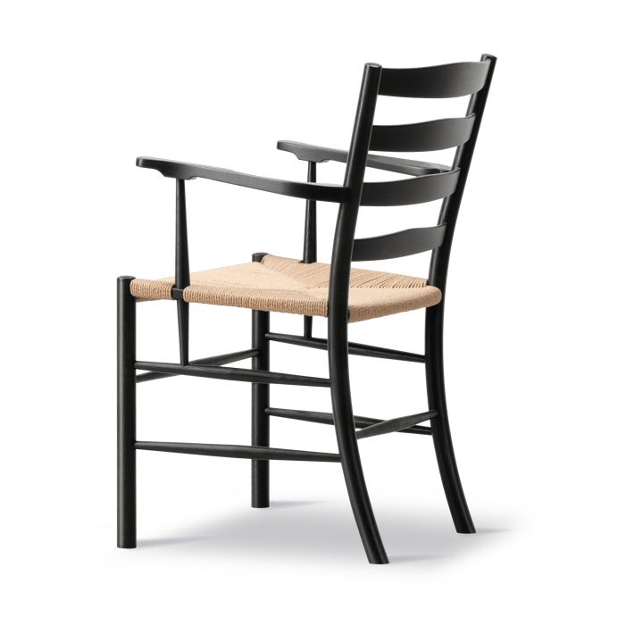 Klint armlenestol, Naturflettet, svartlakkert eik Fredericia Furniture