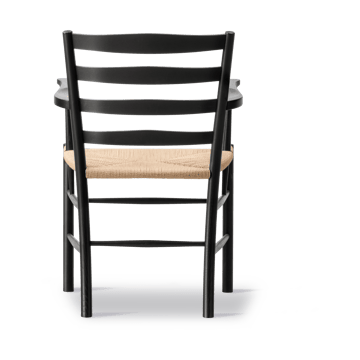Klint armlenestol - Naturflettet, svartlakkert eik - Fredericia Furniture