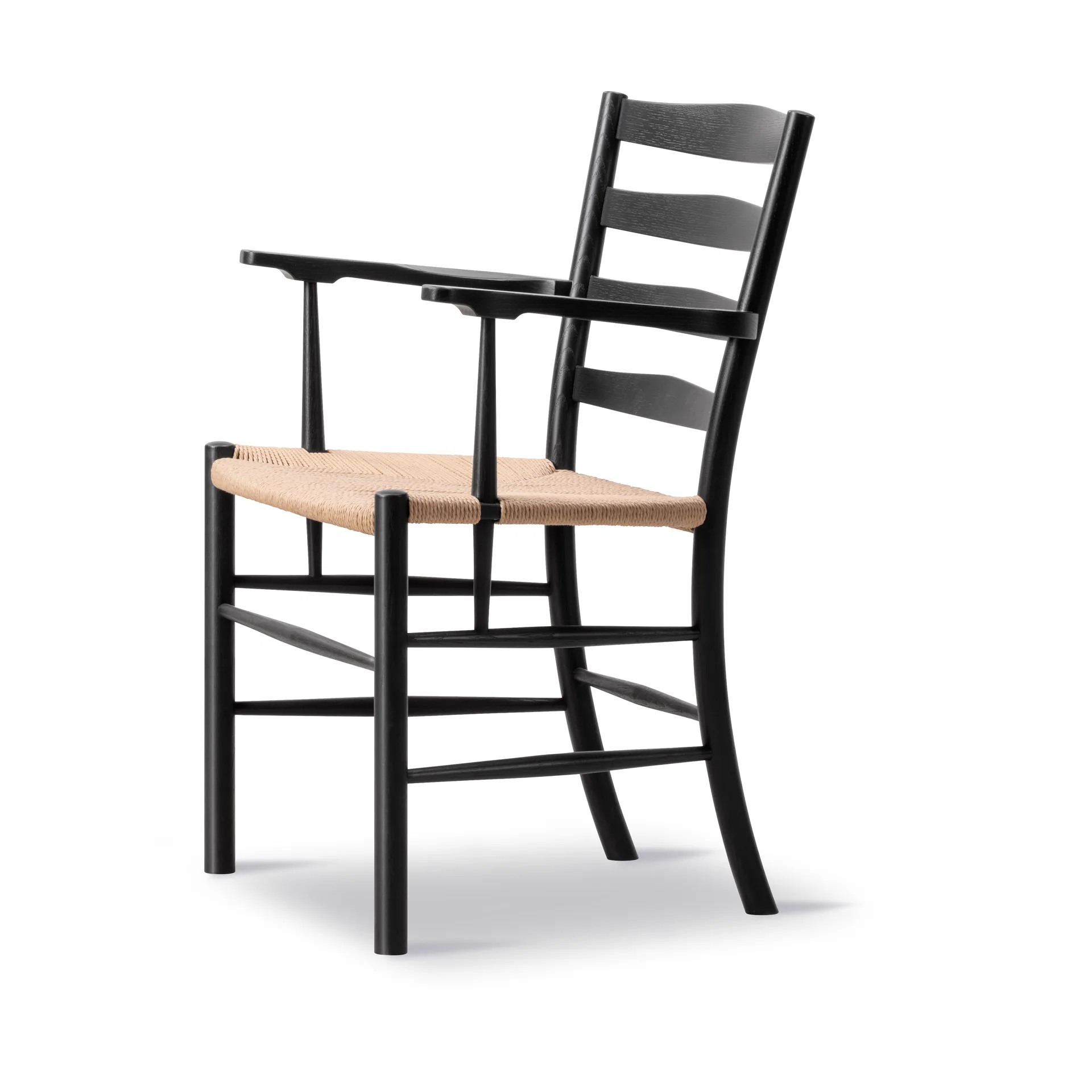 Klint karmstol, Naturflettet-svarts lakkert eik Fredericia Furniture