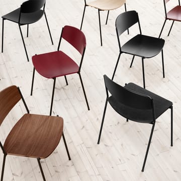 Lynderup 3080 stol - svart ask, svart stål stativ - Fredericia Furniture