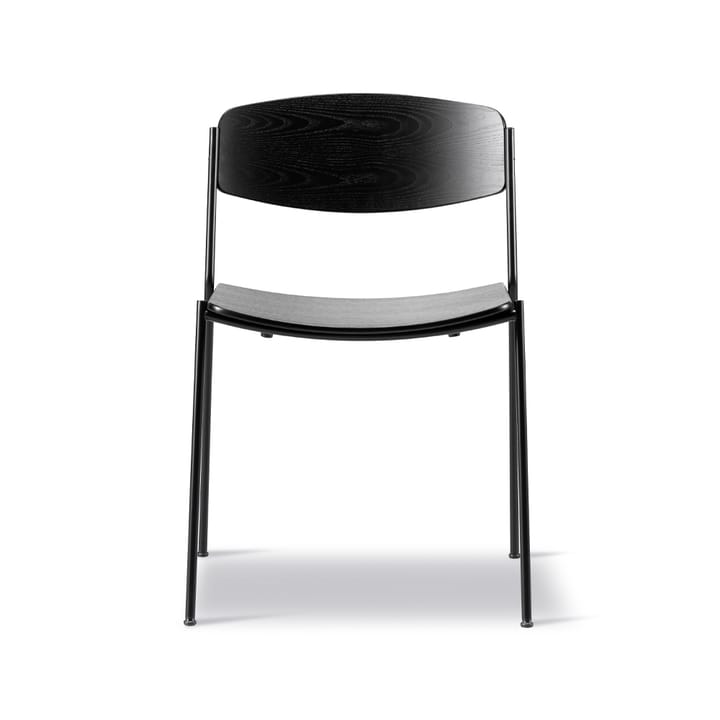 Lynderup 3080 stol - svart ask, svart stål stativ - Fredericia Furniture