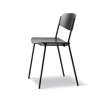 Lynderup 3080 stol - svart ask, svart stål stativ - Fredericia Furniture