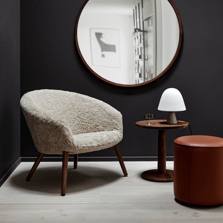 Meadow bordlampe, opal, dark atlantico limestone Fredericia Furniture