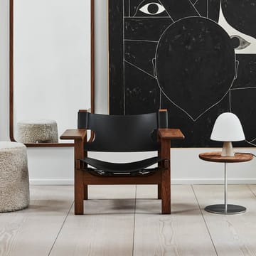 Meadow bordlampe - opal, dark atlantico limestone - Fredericia Furniture