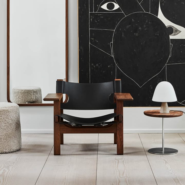 Meadow bordlampe, opal, dark atlantico limestone Fredericia Furniture