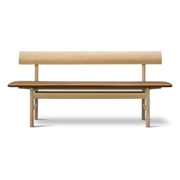 Mogensen 3171 benk - Lær omni 307-vokset eik - Fredericia Furniture
