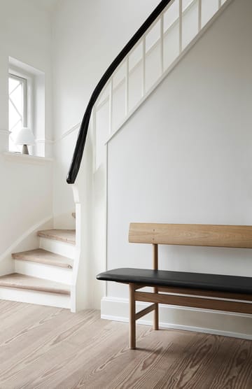 Mogensen 3171 benk - Lær omni 307-vokset eik - Fredericia Furniture