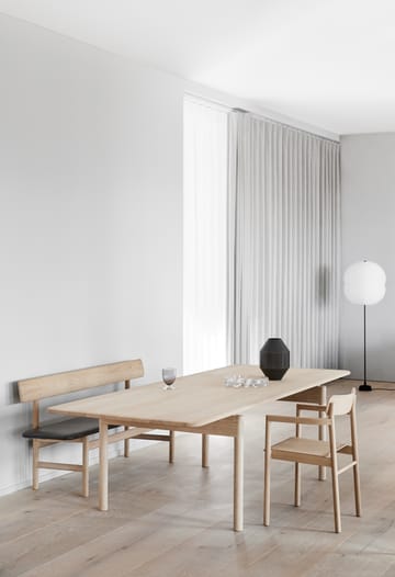 Mogensen 3171 benk - Lær omni 307-vokset eik - Fredericia Furniture
