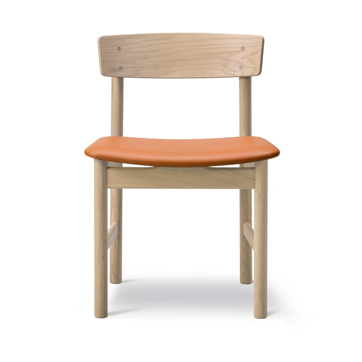 Mogensen 3236 stol - Såped eik-lær cognac 307 - Fredericia Furniture