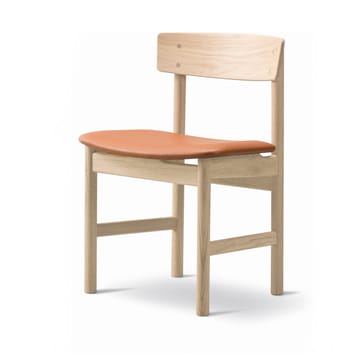 Mogensen 3236 stol - Såped eik-lær cognac 307 - Fredericia Furniture