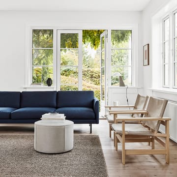 Mono sittepuff - Grand linen beige-Ø39 cm - Fredericia Furniture