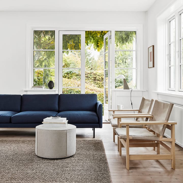 Mono sittepuff, Lær omni 307 cognac-Ø55 cm Fredericia Furniture