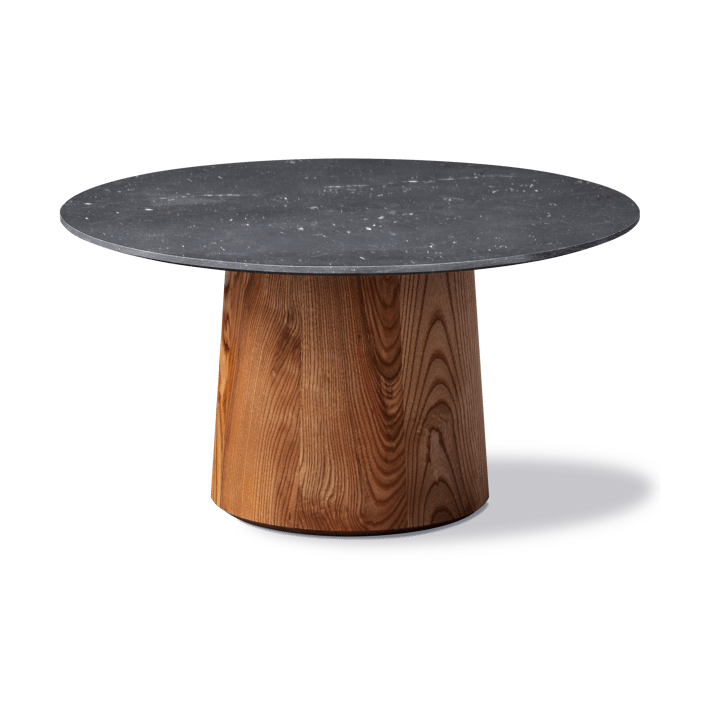 Niveau sofabord Ø61cm - Black Marquina-askbrun beiset - Fredericia Furniture