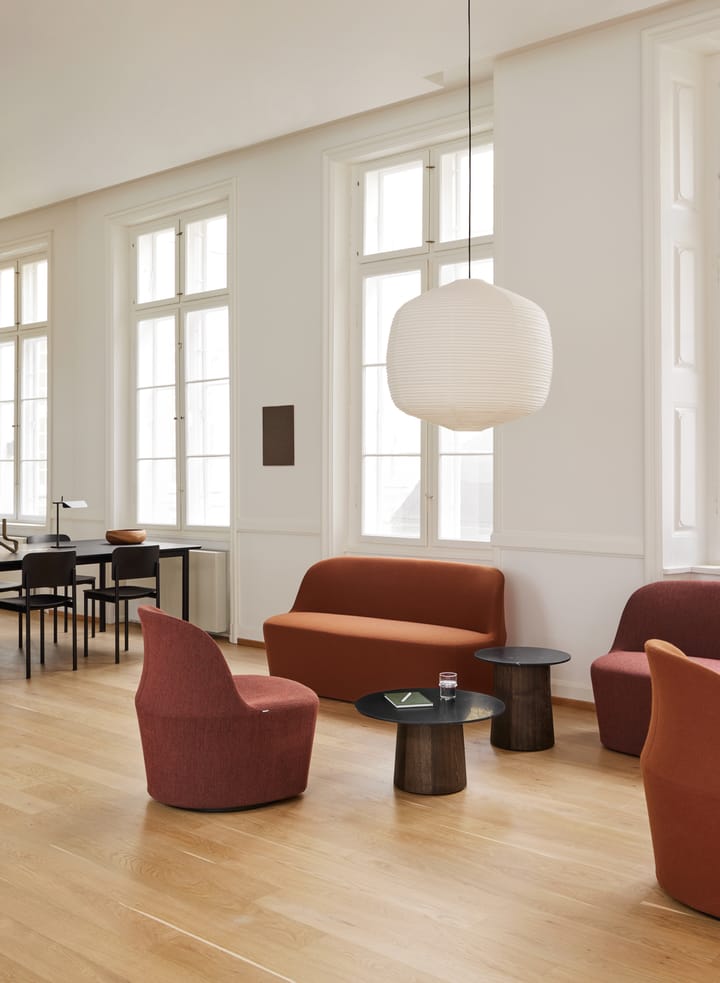 Niveau sofabord Ø61cm, Black Marquina-askbrun beiset Fredericia Furniture