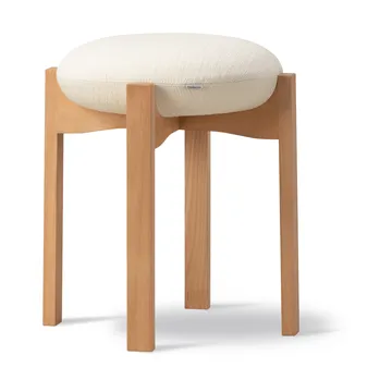 Pioneer rund krakk lav - Odino NE22 off white-oljet bøk, Ø41x46 cm - Fredericia Furniture