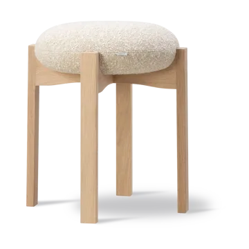 Pioneer rund krakk lav - Zero 0001-lakkert eik - Fredericia Furniture