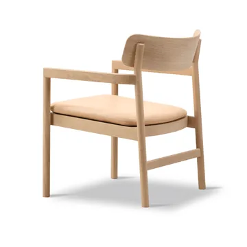 Post loungestol - Vegeta lær-lysoljet eik - Fredericia Furniture