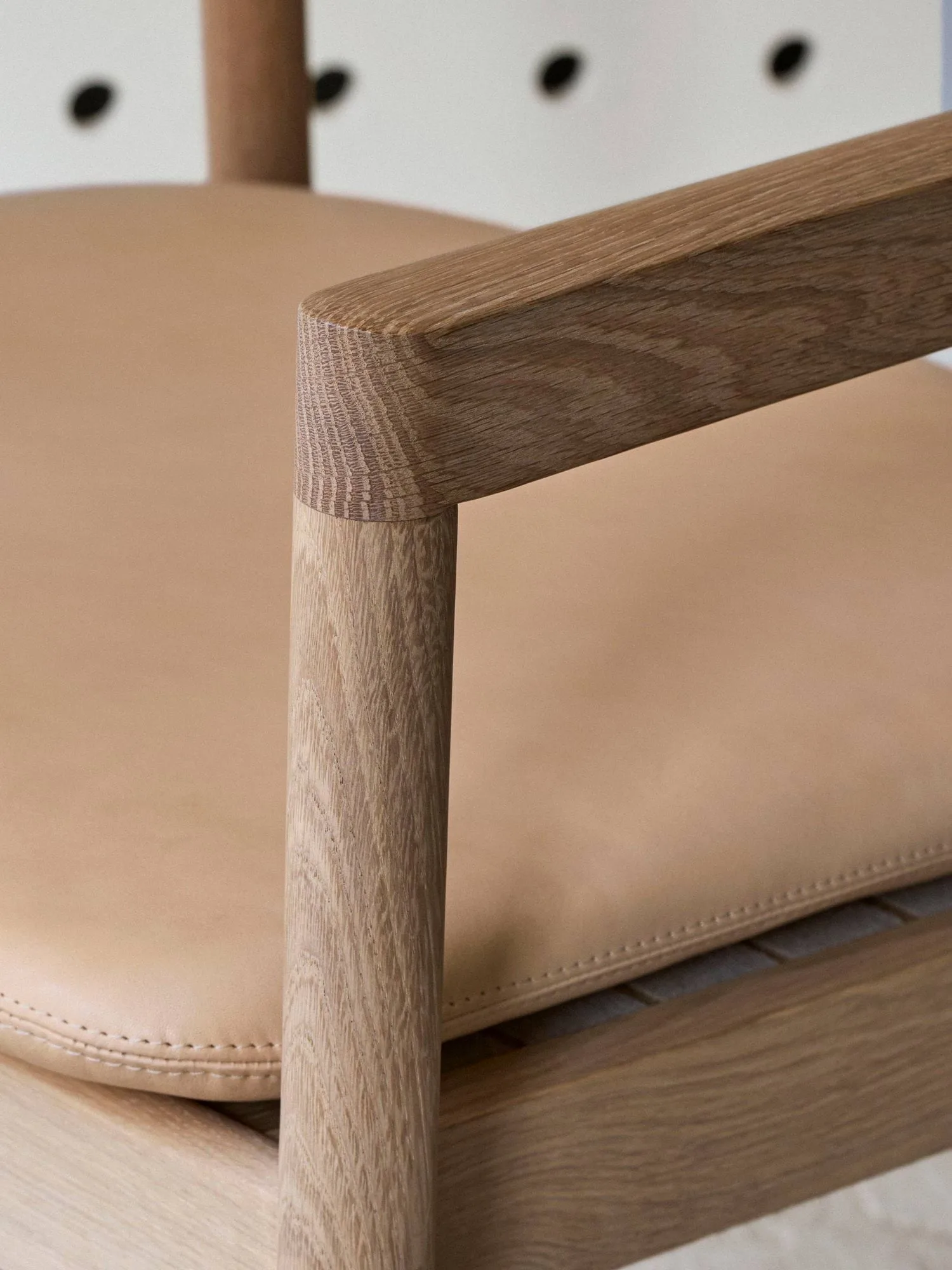 Post loungestol, Vegeta lær-lysoljet eik Fredericia Furniture