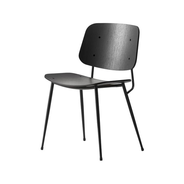 Søborg Metal stol - Svart-svartlakkert stål - Fredericia Furniture
