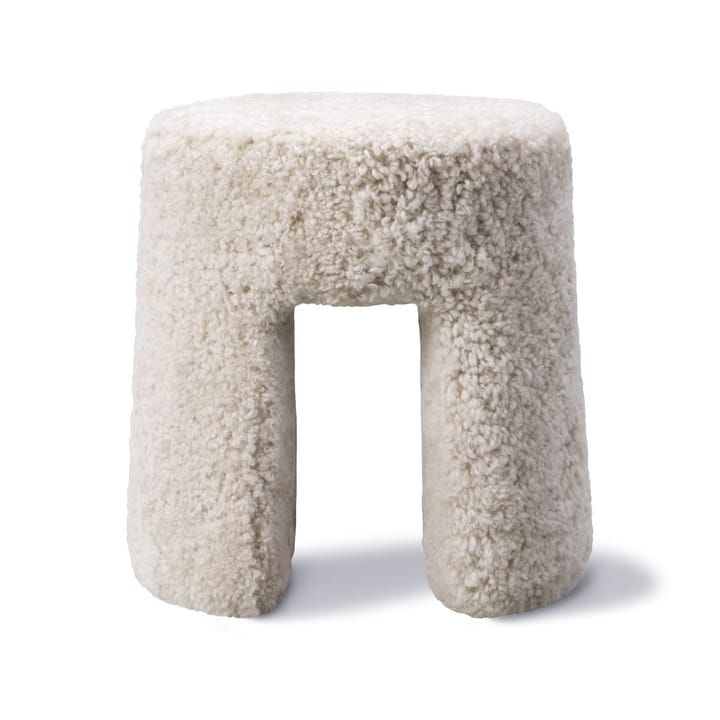 Sequoia sittepuff - fårskinn moonlight - Fredericia Furniture