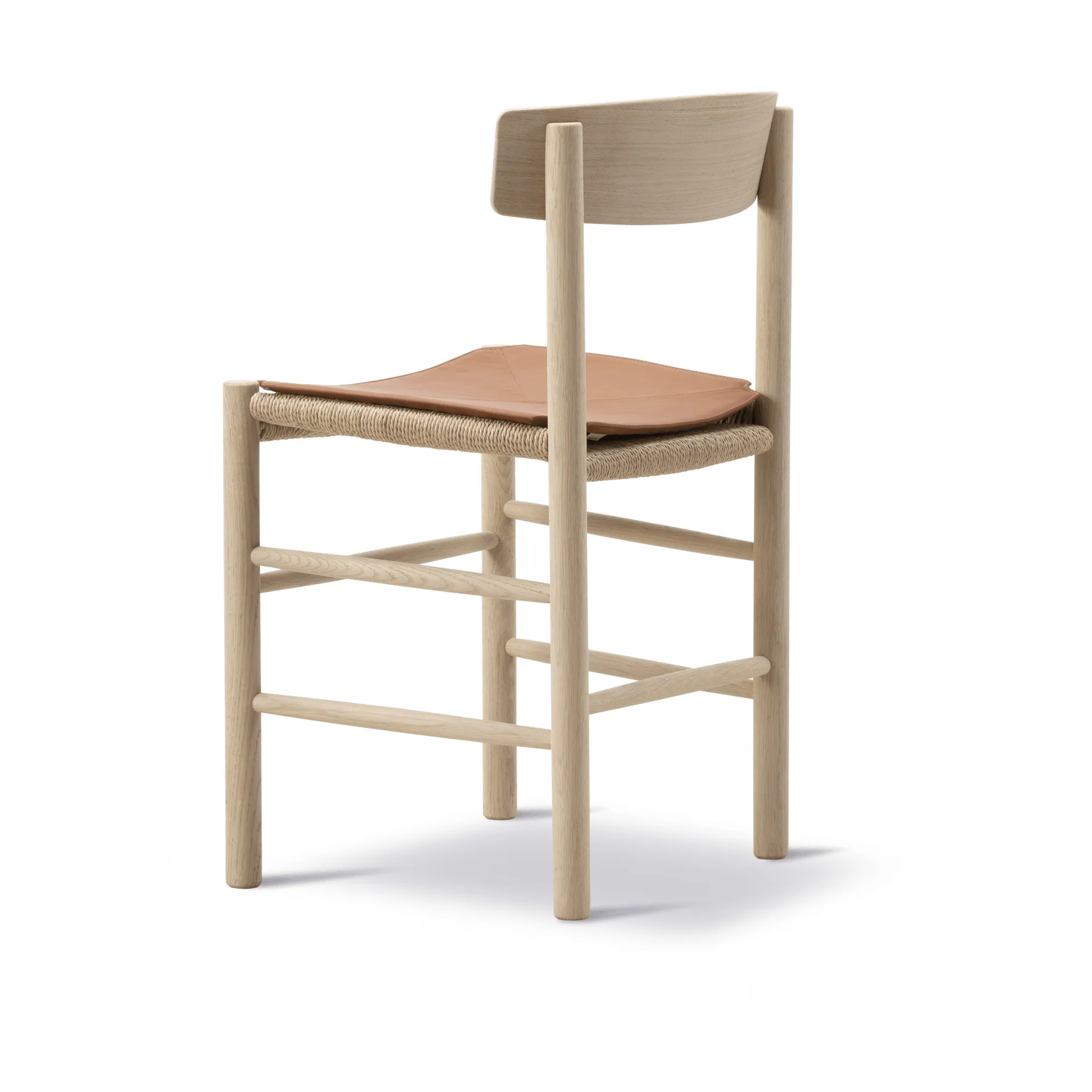 Sittepute i skinn til J39 stol, Läder Cera 905 Russet Brown Fredericia Furniture