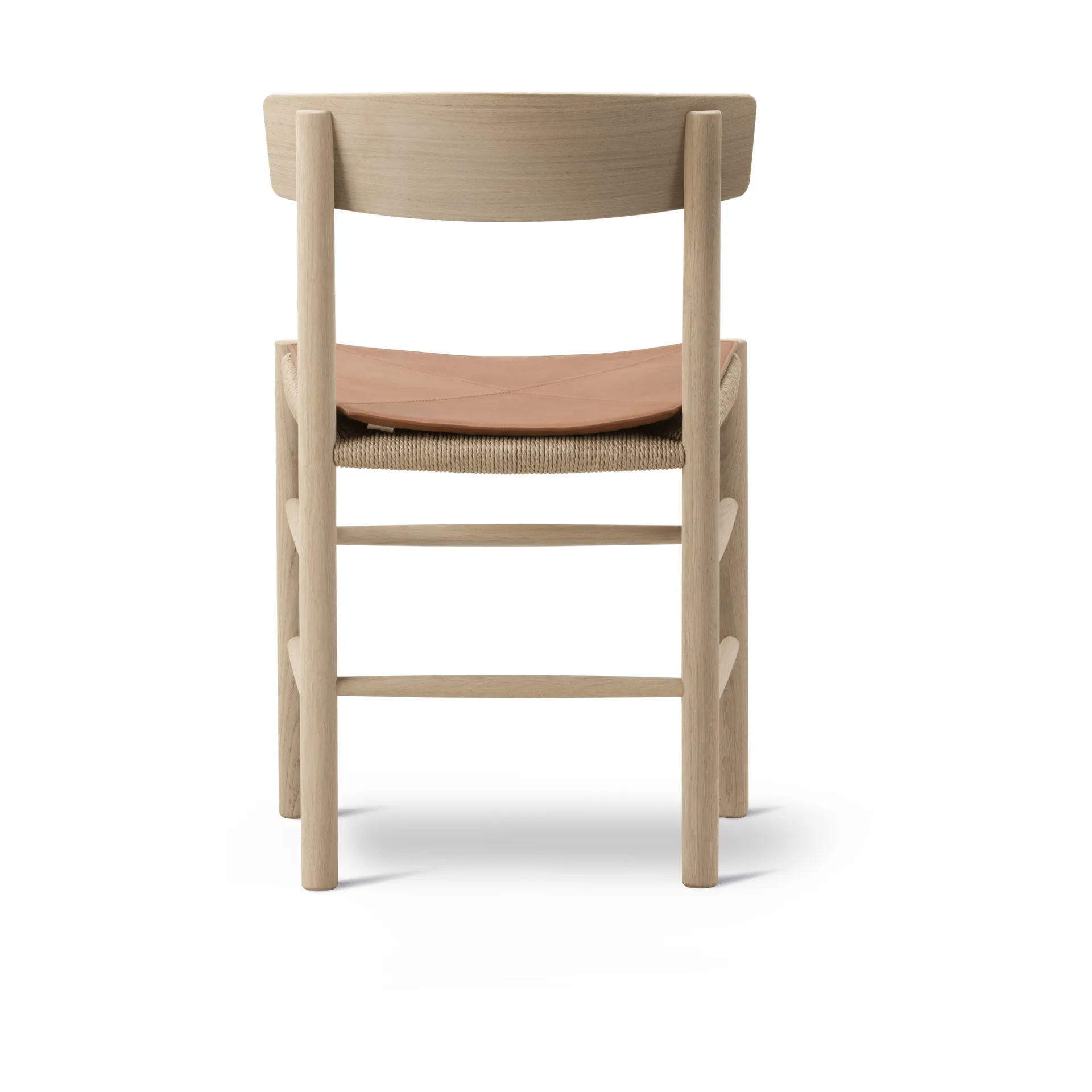 Sittepute i skinn til J39 stol, Läder Cera 905 Russet Brown Fredericia Furniture