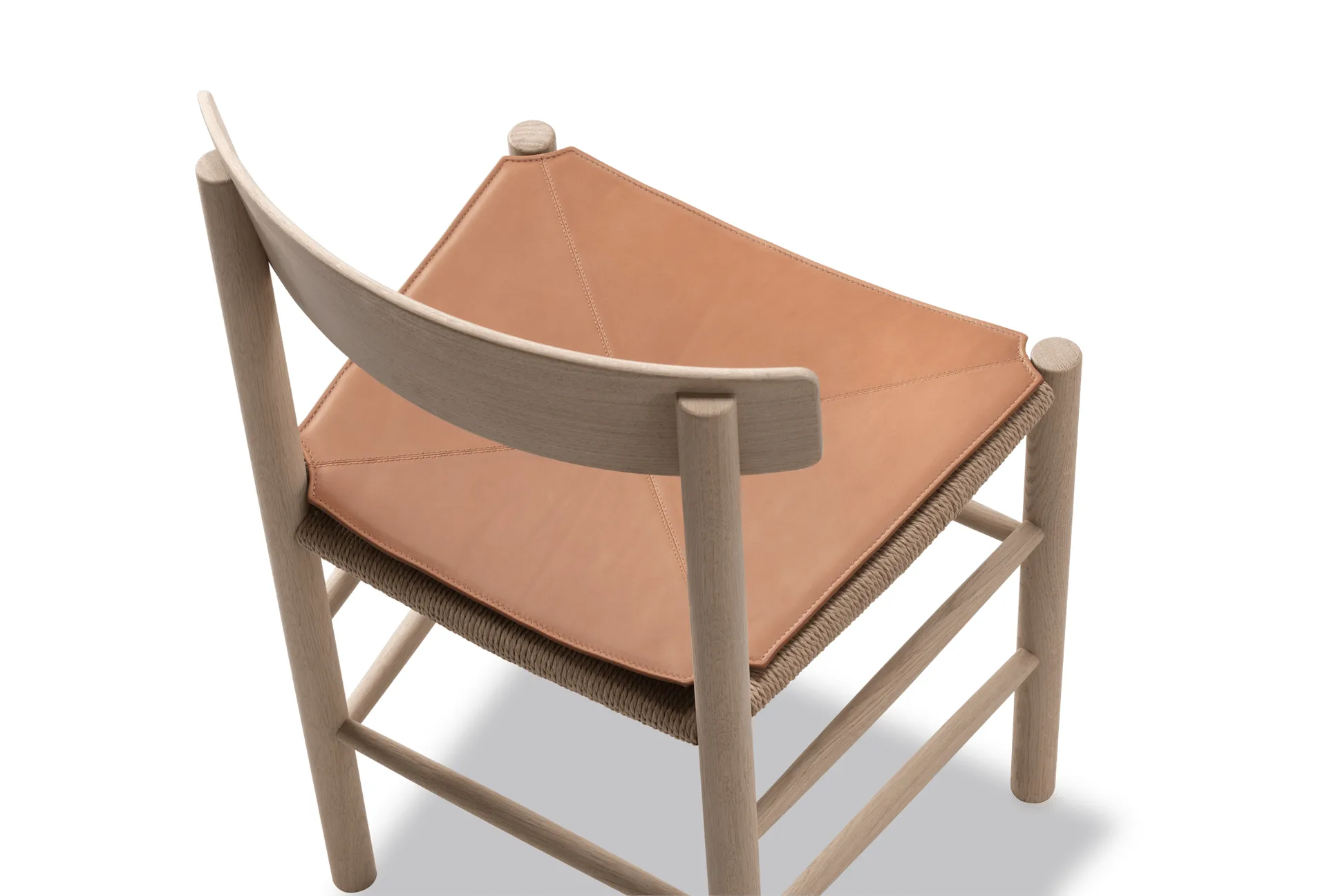 Sittepute i skinn til J39 stol, Läder Cera 905 Russet Brown Fredericia Furniture