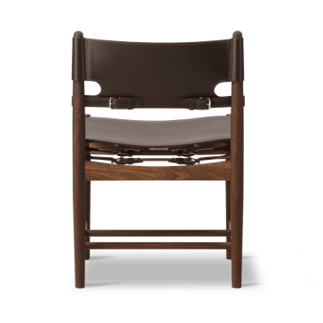 The Spanish Dining Chair - Lær mørkebrun, røkt eik - Fredericia Furniture