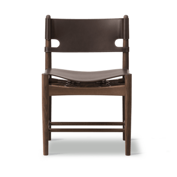 The Spanish Dining Chair - Lær mørkebrun, røkt eik - Fredericia Furniture