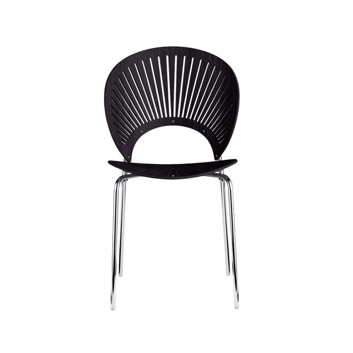 Trinidad 3398 stol - ask svartbeis, kromben - Fredericia Furniture