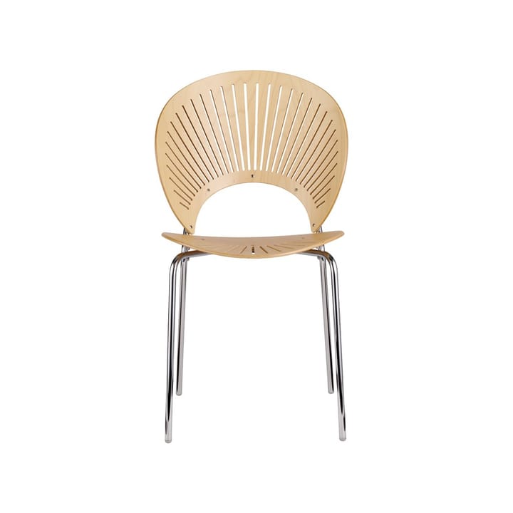 Trinidad 3398 stol - bøk klarlakk, kromben - Fredericia Furniture