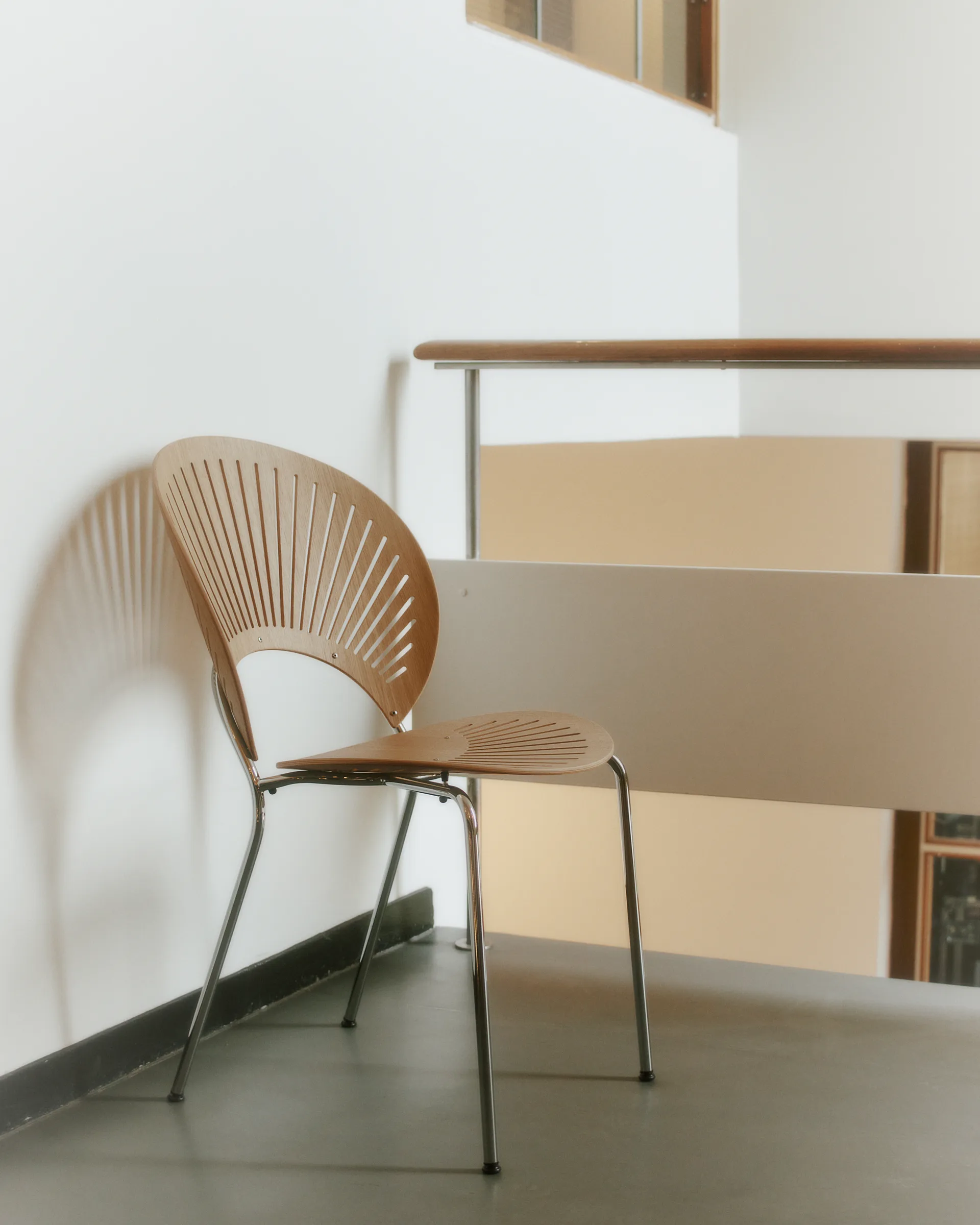 Trinidad 3398 stol, Oljet eik-rustfritt børstet stål Fredericia Furniture