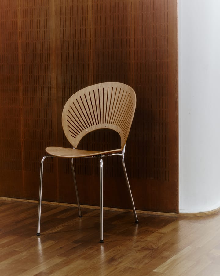 Trinidad 3398 stol, Oljet eik-rustfritt børstet Fredericia Furniture