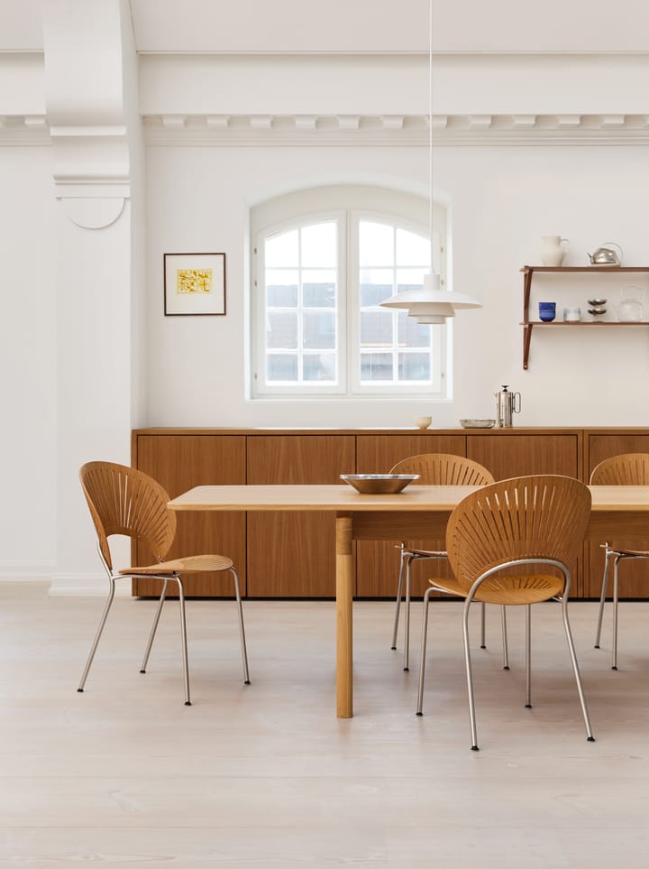 Trinidad 3398 stol, Oljet eik-rustfritt børstet Fredericia Furniture