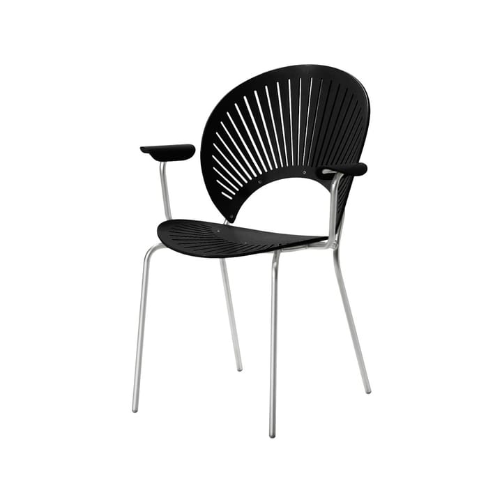 Trinidad 3399 armlenestol - svart, kromben - Fredericia Furniture