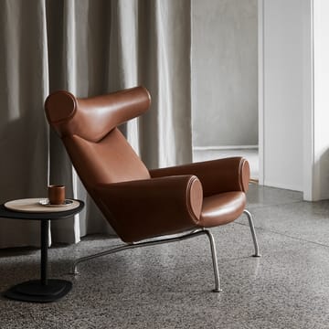 Wegner Ox lenestol - Lær max 98-krom - Fredericia Furniture
