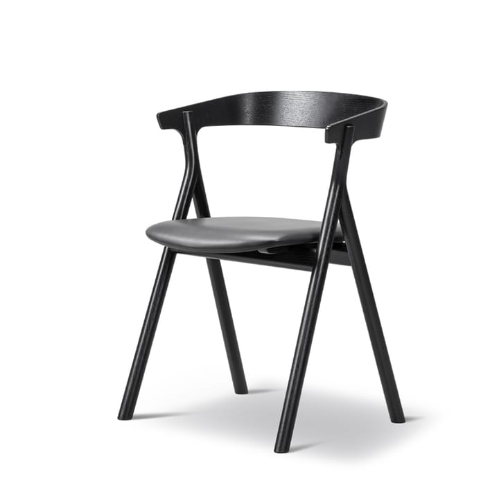 Yksi 3341 stol - Lær premium 88-eik svartlakk - Fredericia Furniture