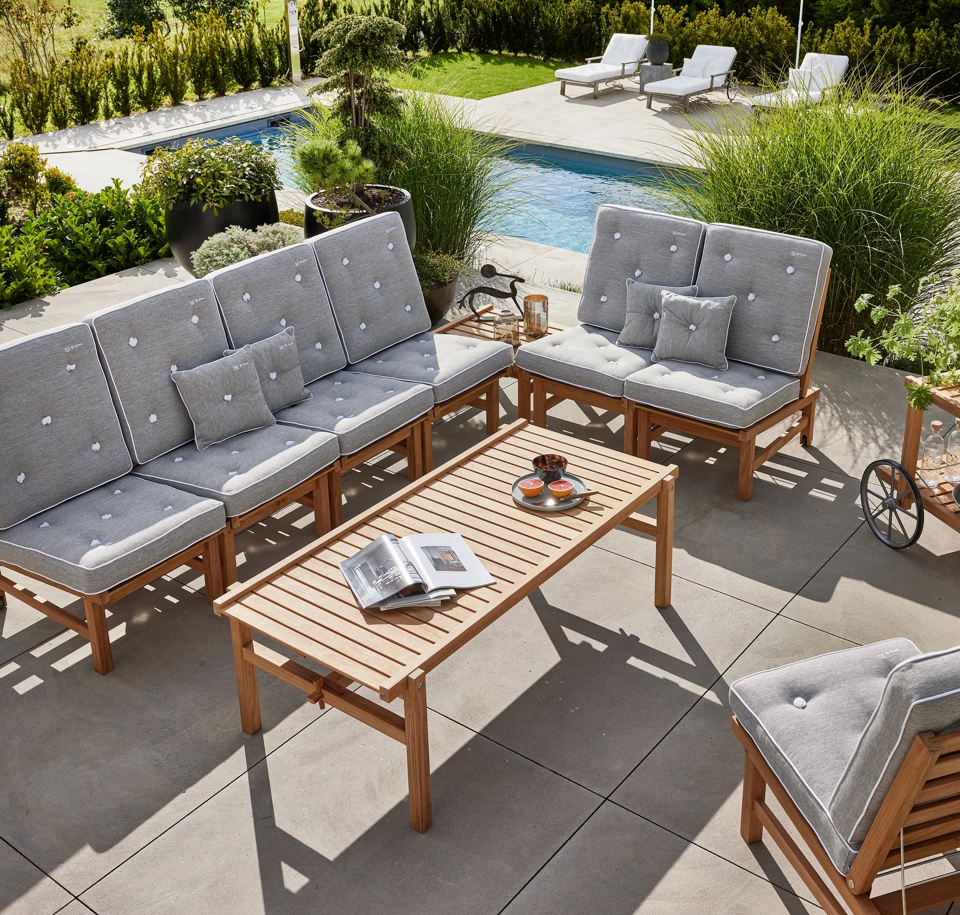 Bord 63, Teak, 150x73x51 cm Fri Form