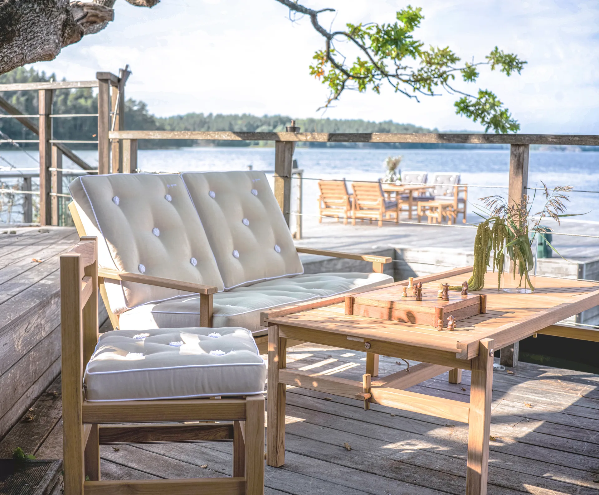 Bord 63, Teak, 150x73x51 cm Fri Form