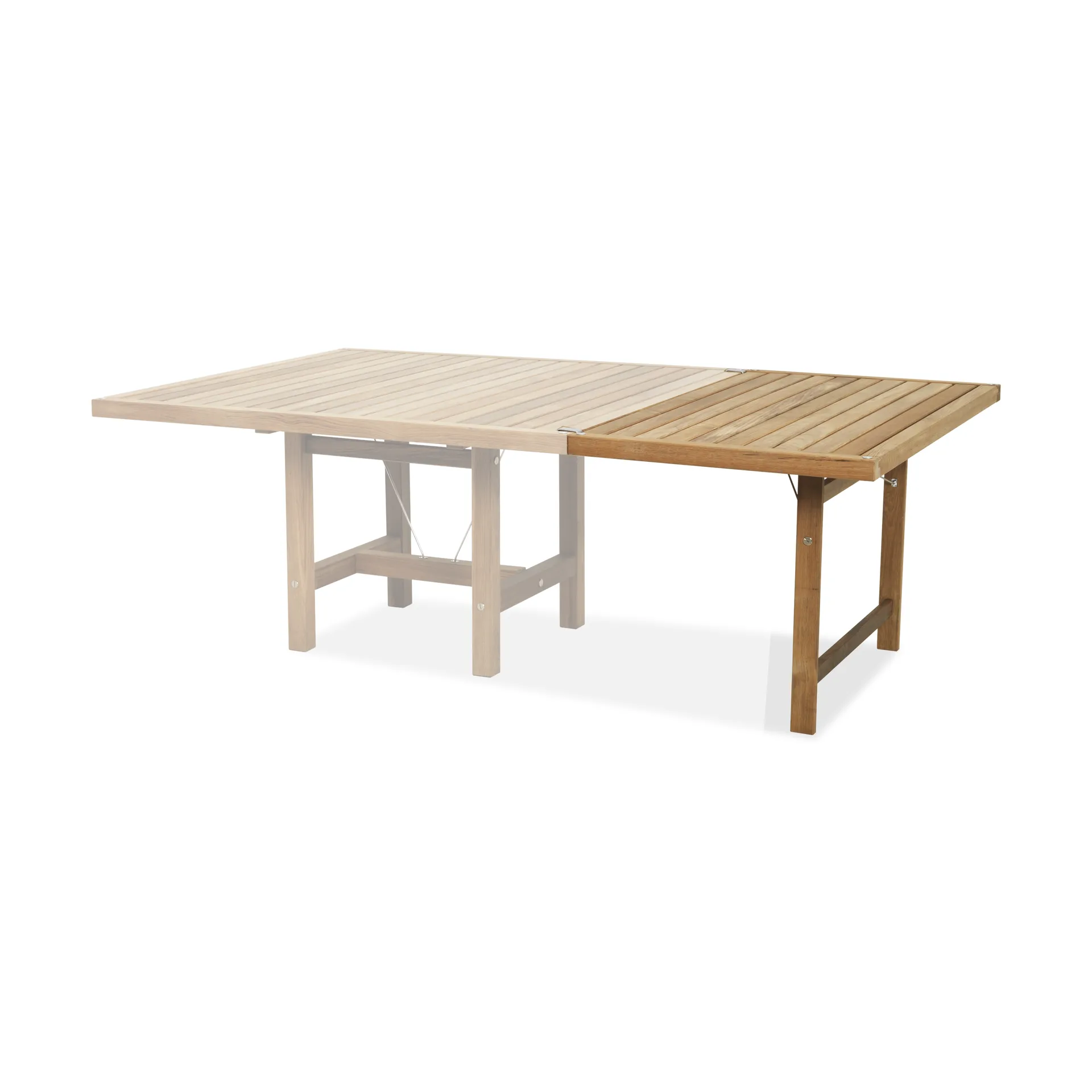 Ileggsplate med ben 68, Teak, H: 68 cm Fri Form