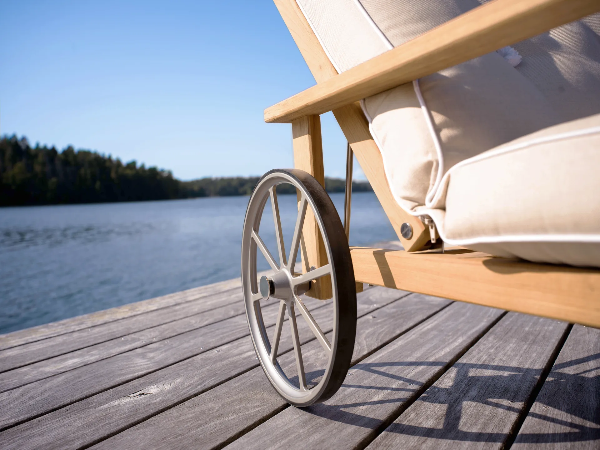 Liggevogn 31, Teak, 78x171 cm Fri Form