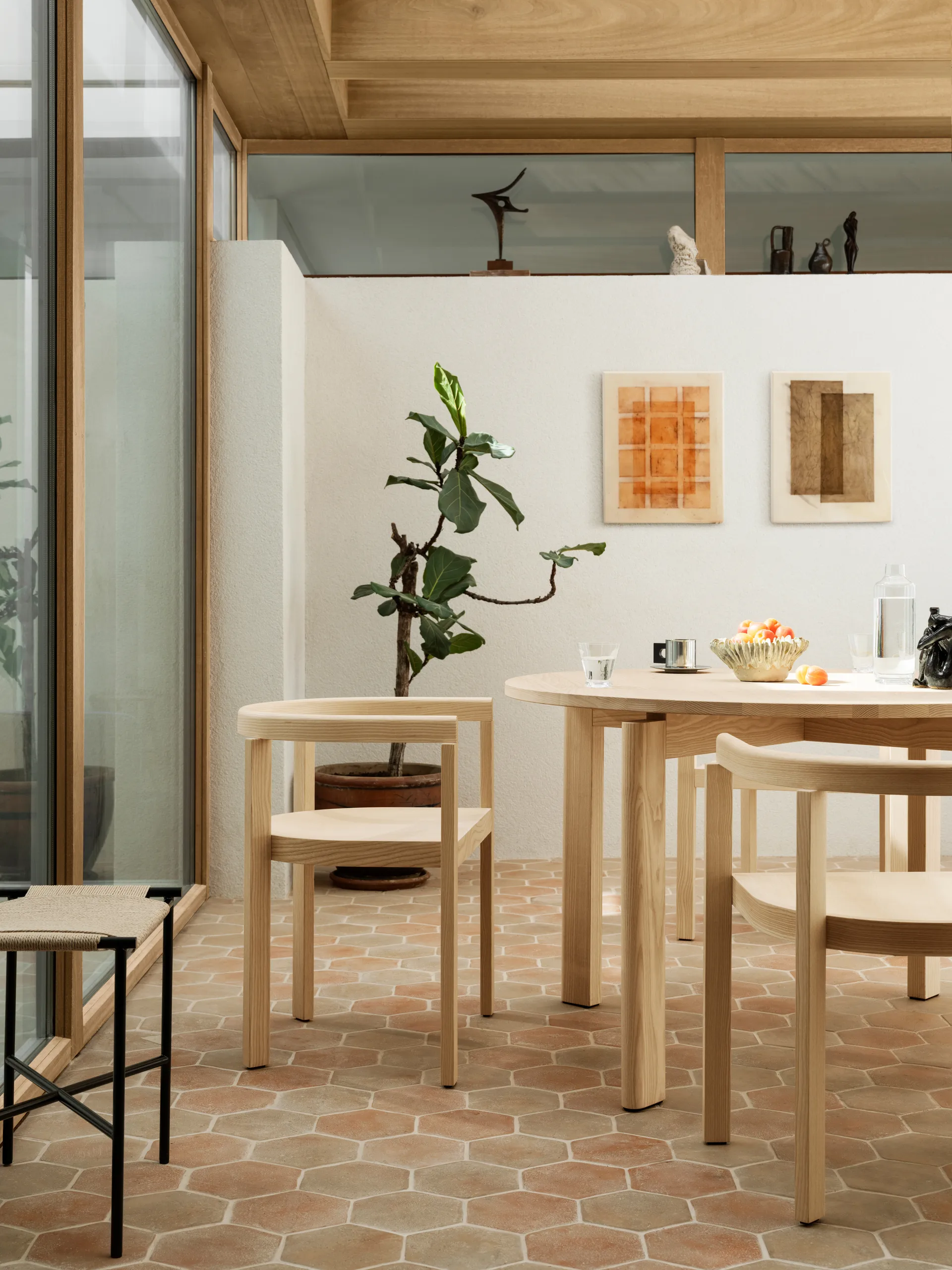 After spisebord Ø120 cm, Ask Fritz Hansen