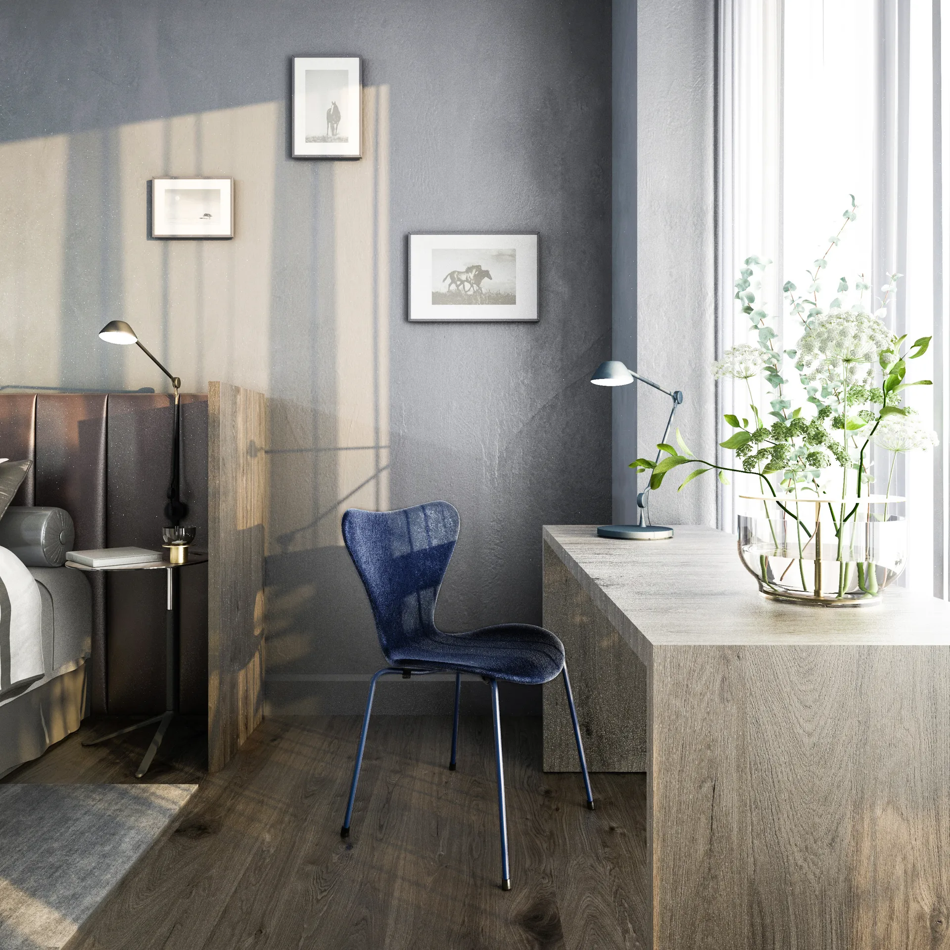 AQ01 vegglampe, Svart Fritz Hansen