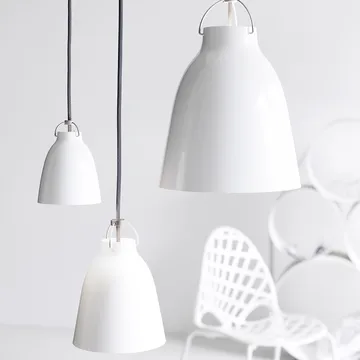 Caravaggio 1 pendel - Sort-sort tekstilledning - Fritz Hansen