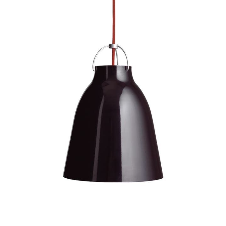 Caravaggio 2 pendel - Sort blank-rød tekstilledning - Fritz Hansen