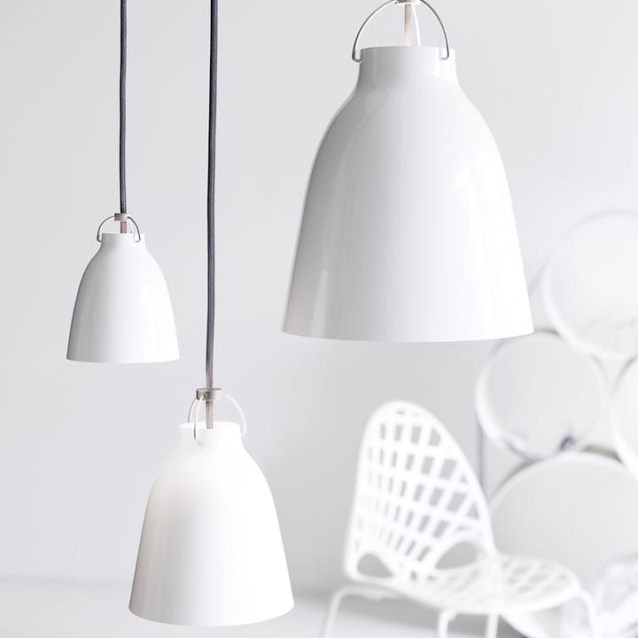 Caravaggio 2 pendel, Sort-sort tekstilledning Fritz Hansen