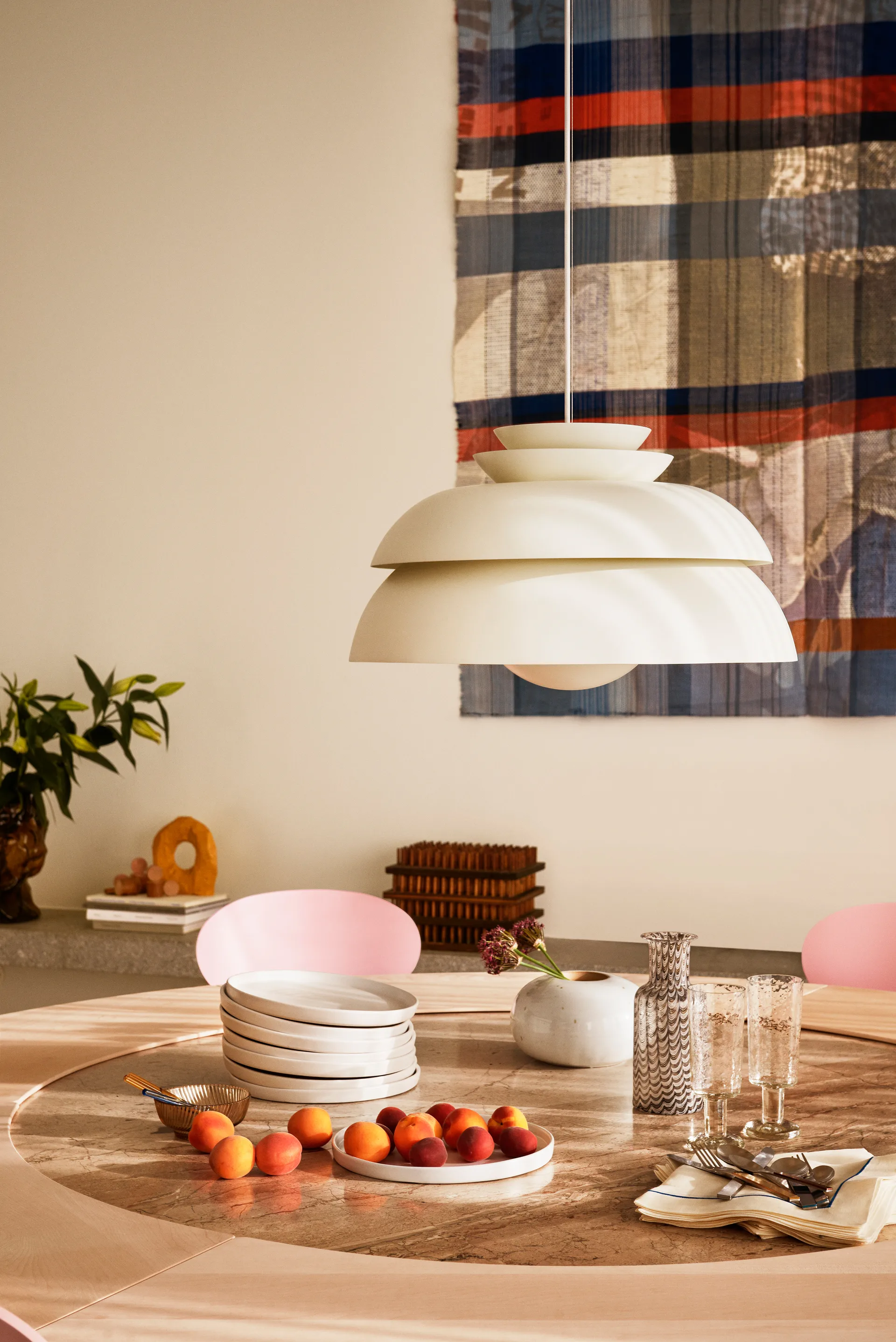 Concert hengelampe hvit, P3 Fritz Hansen