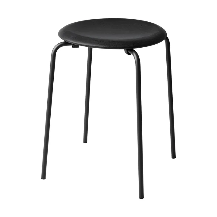 Dot krakk lær - Essential black-matt black - Fritz Hansen