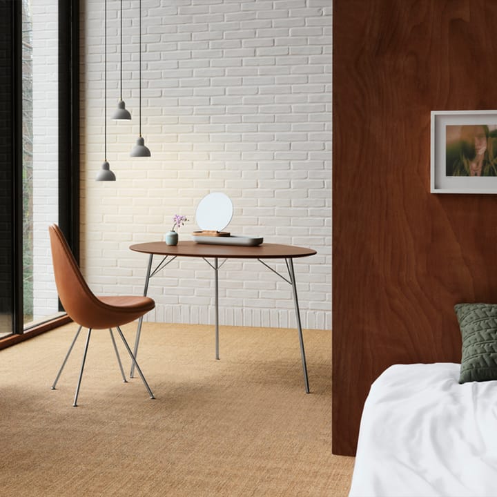 Droppen 3110 helkledd stol, Leather essential black-black Fritz Hansen